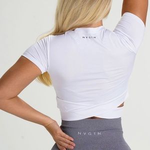 NVGTN White Crossbody Tee XS